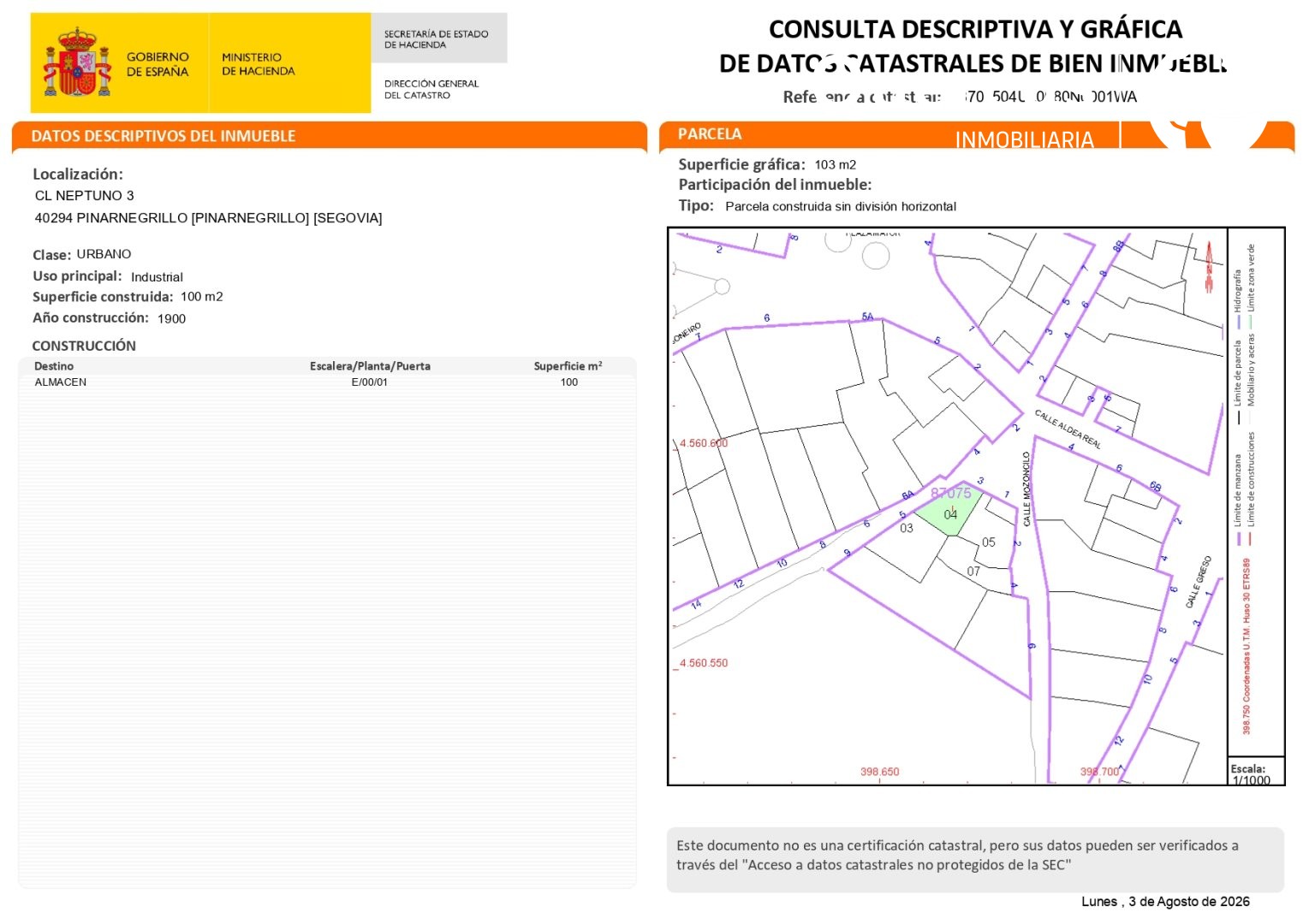 Residencial en Pinarnegrillo